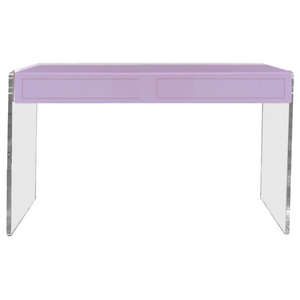 bright color lacquered lucite writing desk