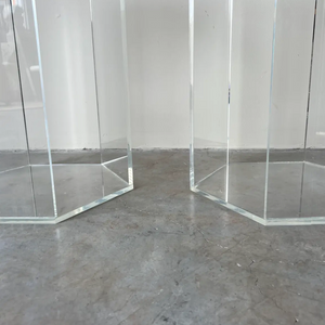 Lucite Hex Pedestal 