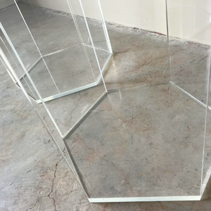 Lucite Hex Pedestal 