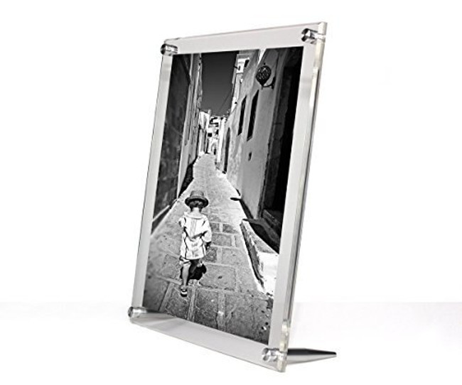 frameless modern acrylic desk top leaner picture frames 8x10 wexel