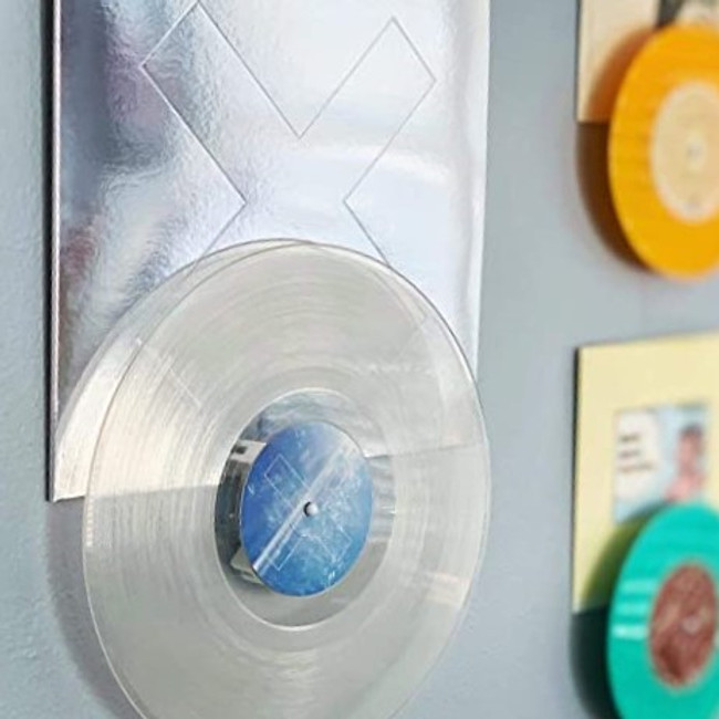 unique modern kids teen wall art décor bright color record albums vinyl