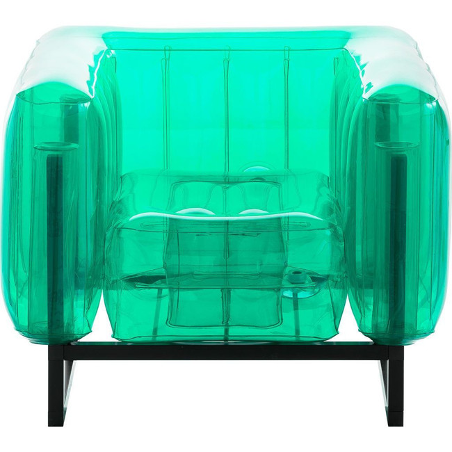 best blow up chair for kids room dorm room basement bright green Mojow Yomi Inflatable Armchair