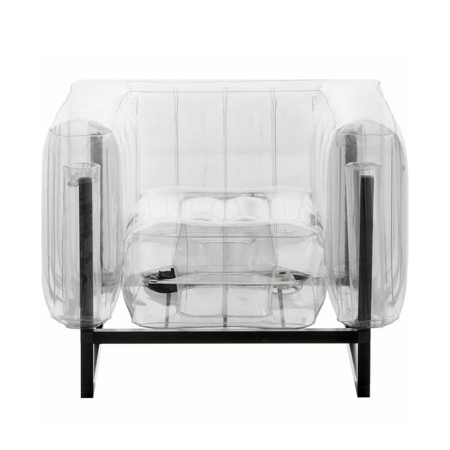 clear inflatable chair