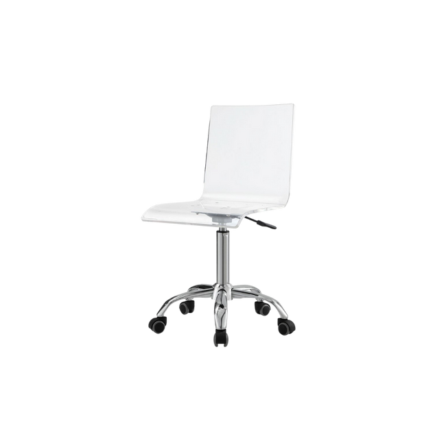 pbteen pbkids clear plastic Casandra acrylic lucite modern desk office chair