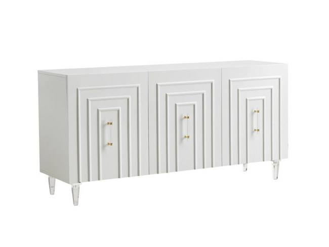Tov Furniture Famke White Lacquer Buffet TOV-D5518 white sideboard mid century