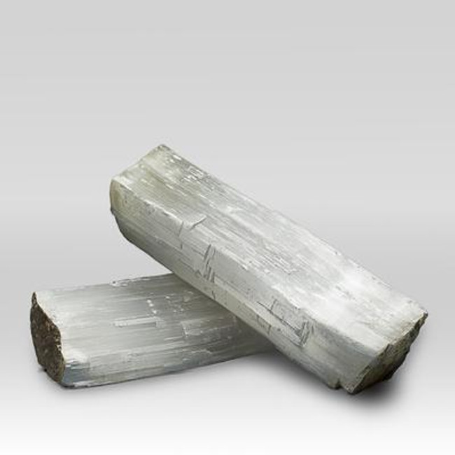 Selenite Crystal Quartz Fireplace Logs with Rope,  Options