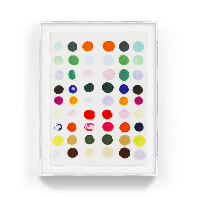 Kristi Kohut dots 4 fine art print circles colors lucite acrylic shadow box