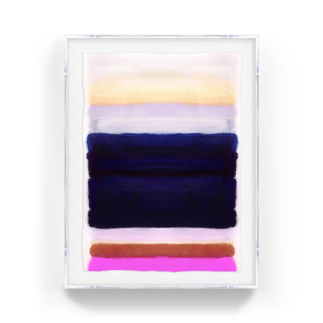 do_it_anyway_lucite stripes abstract modern fine art print navy yellow ppl