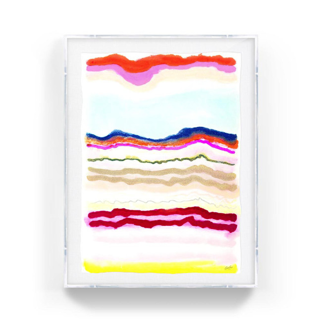 making_you_smile_lucite frame modern abstract tie dye fine art print