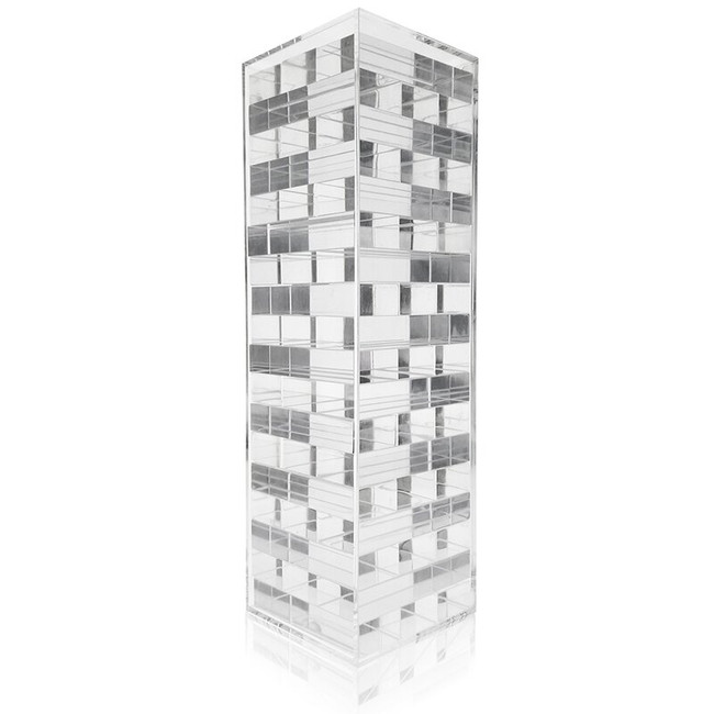 OnDisplay 3D Luxe Acrylic Stacking Tower Puzzle Game clear lucite jumble