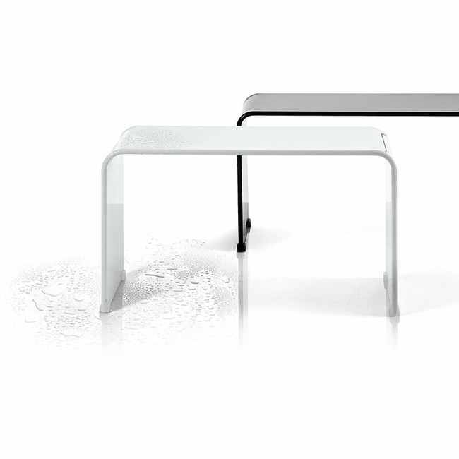 Shower Bench Backless chair bench Bathroom Shower Seat Shiny Acrylic lucite black white
