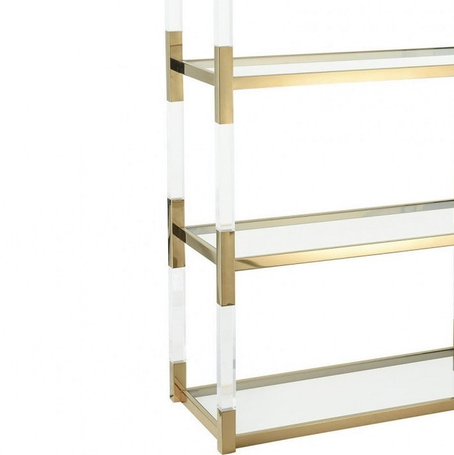 Tall Clear Acrylic Bookcase