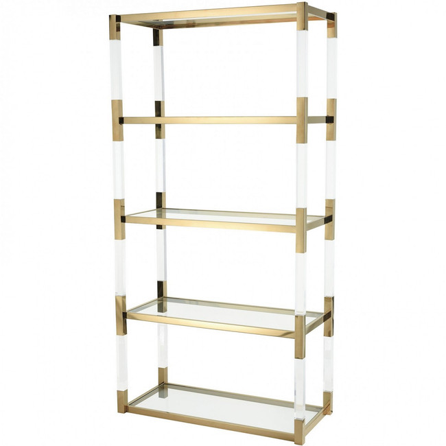 Elk-Home Elk-Home-1114-307-Equity - 70 Inch Shelf Clear Acrylic/Gold