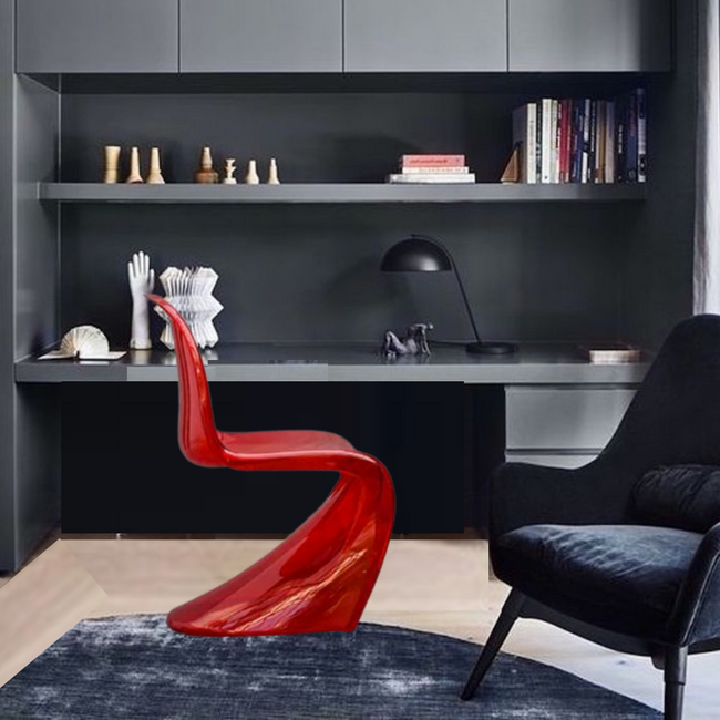 Sheer Red Acrylic S Chair