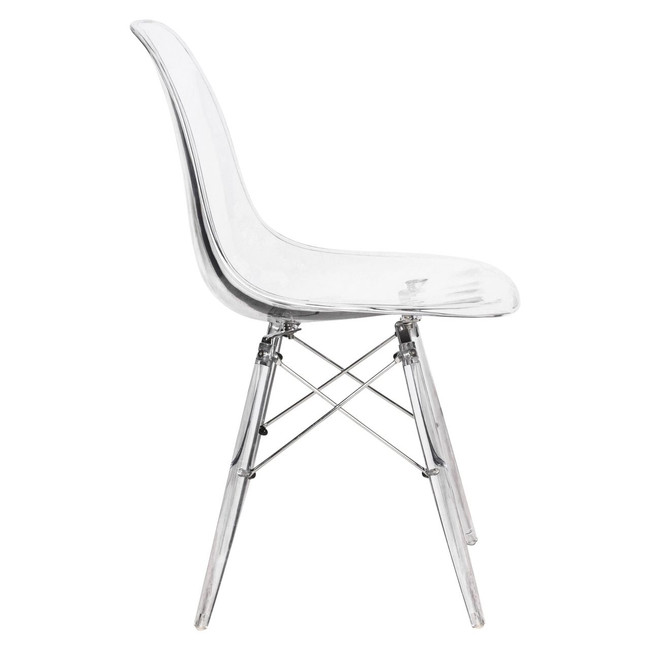 eames Eiffel chair replica clear lucite acrylic armless desk office chair cheap
