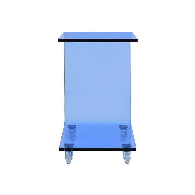 Picket House Furnishings Peek Acrylic Snack Table in Blue