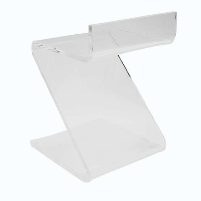 Low Back Lucite Z Shape Vanity Chair