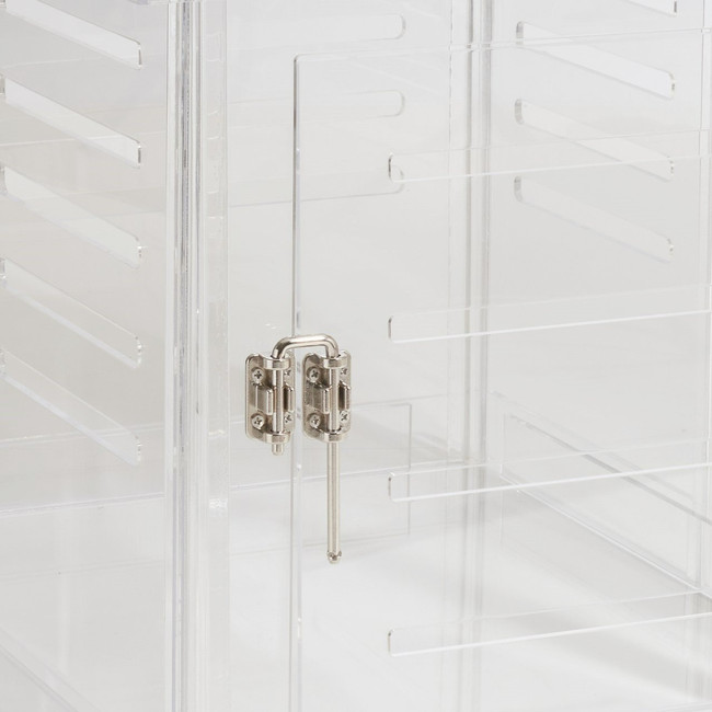 small pet dog clear acrylic lucite modern crate freestanding pet crate furniture