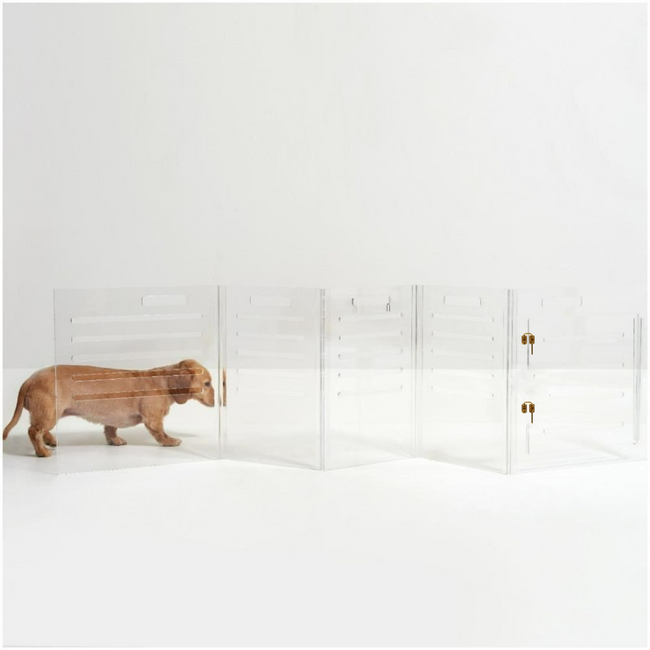 Lucite Pet Crate to Gate, Small by Hiddin