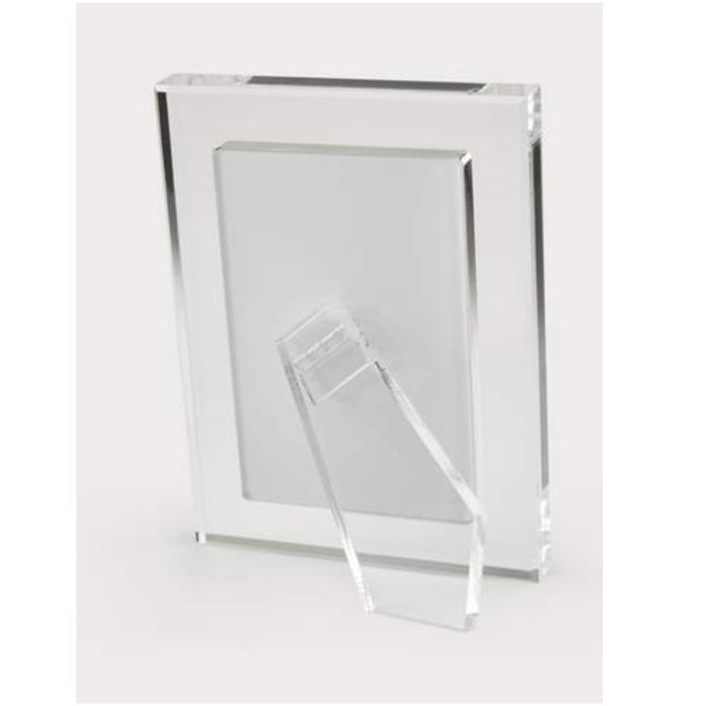 HA194CL tizo modern lucite acrylic clear border easel photo picture frame