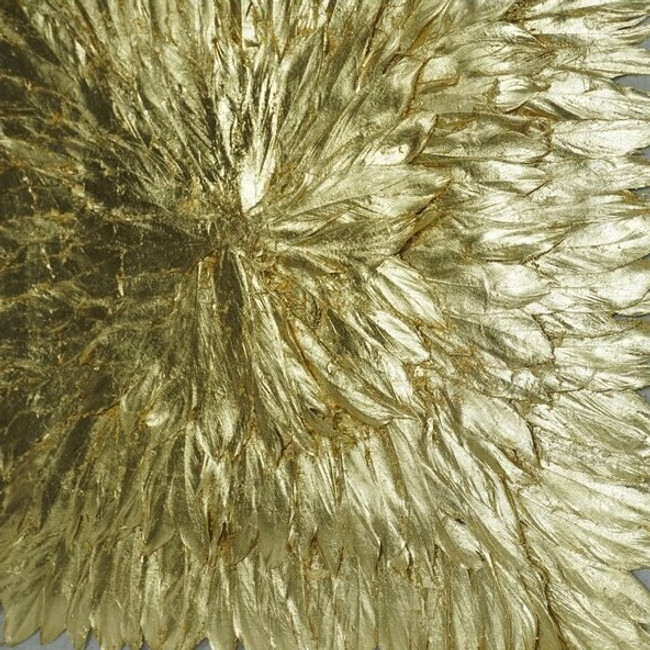 gold feathers metallic modern art clear acrylic lucite shadow box large