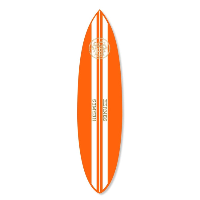 Hermes Orange Acrylic Surfboard