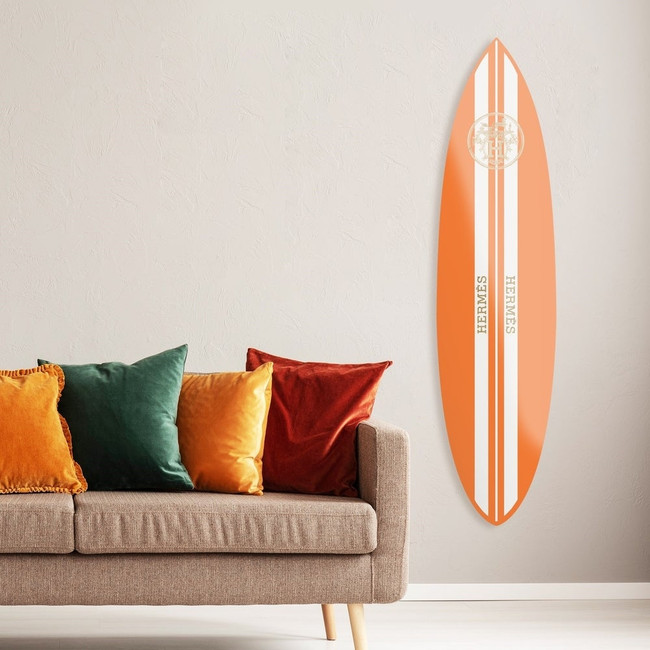 Fashion Color Surfboard Flat  Fashion and Glam Wall Art by The