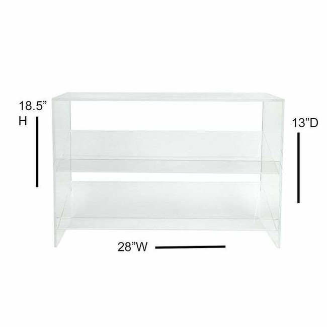 Clear Lucite Shoe Rack Organizer