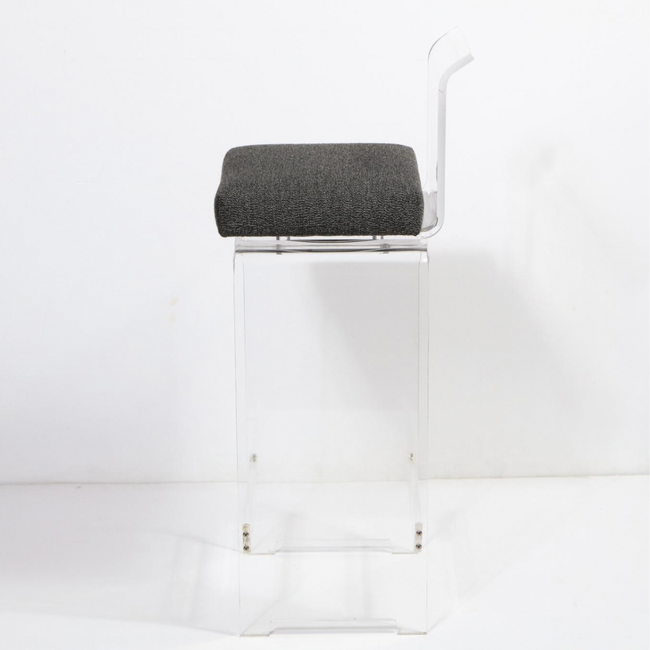 Boucle Swivel Barstool