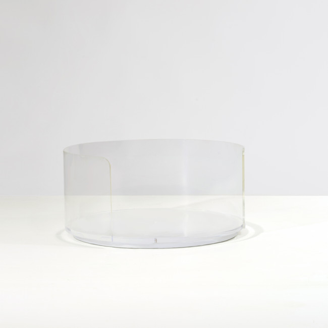 Round Clear Acrylic Dog Bed by Hiddin