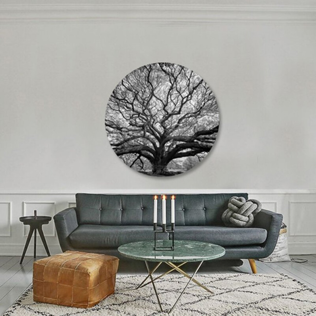 Black Tree Graphic Art on Acrylic