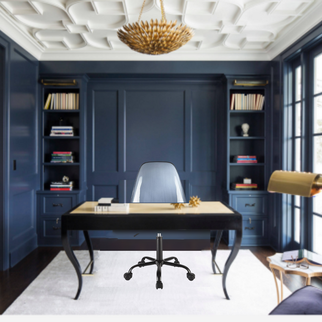Blue & Black Desk Chair