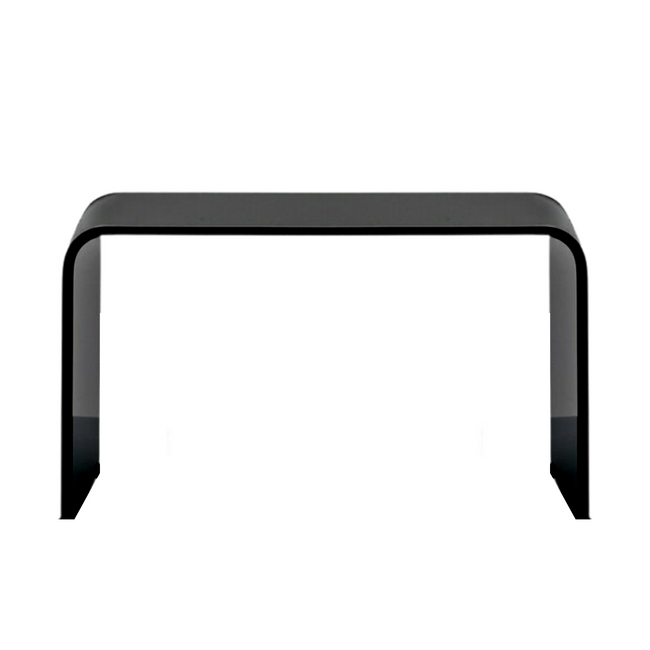 Black or White Opaque Lucite Waterfall Shower Bench