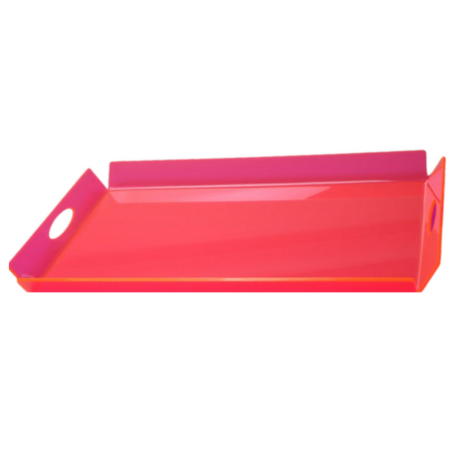 Neon Acrylic Flair Tray with Handles, Options