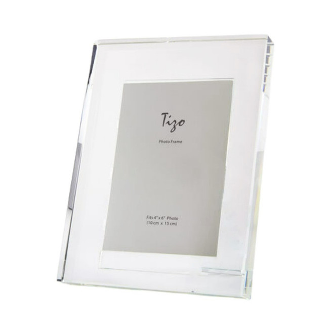 Clear Crystal Stand Up Picture Frame, Options (PH1050)