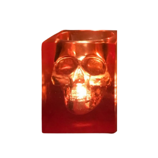 Translucent Color Modern Skull Vase