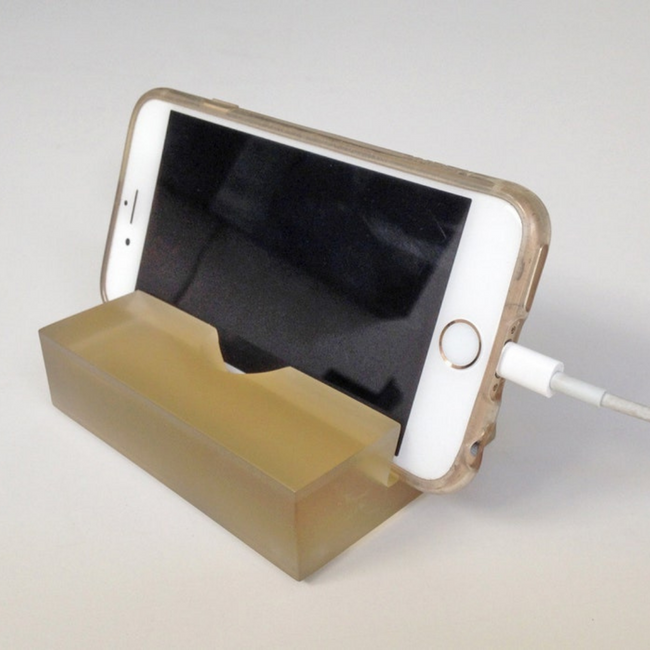 Modern Translucent Resin Cell Phone Stand