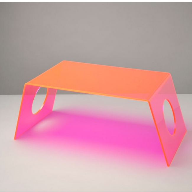 Neon Color Lucite Laptop Bed Tray, Color Options