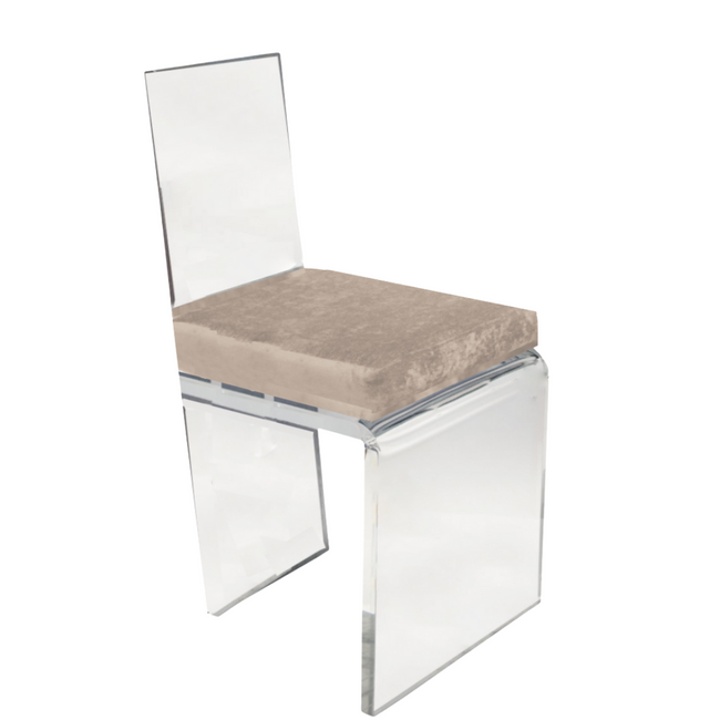 retro lucite dining chair hi back lucite clear acrylic