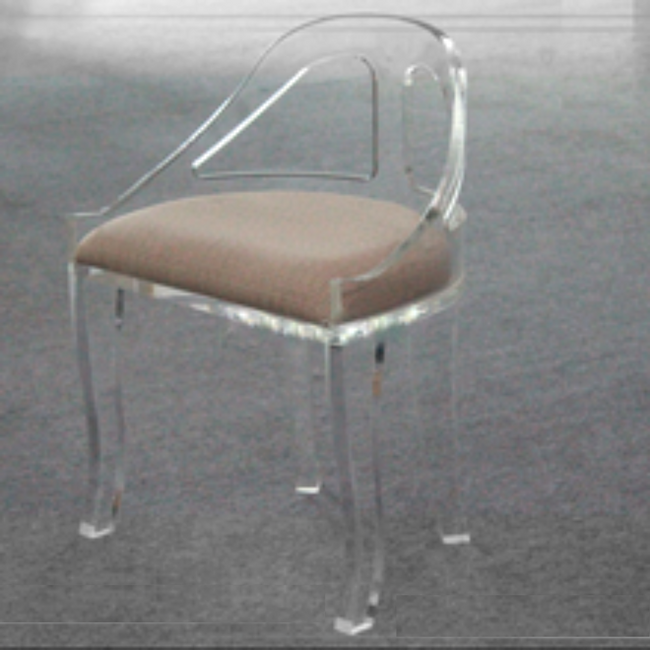 Lucite Art Deco Vanity Chair