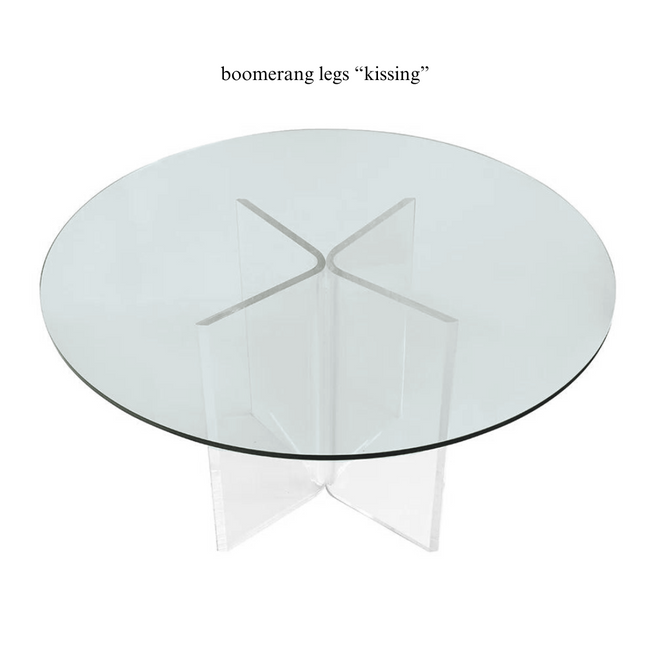 Boomerang Base Round Table 