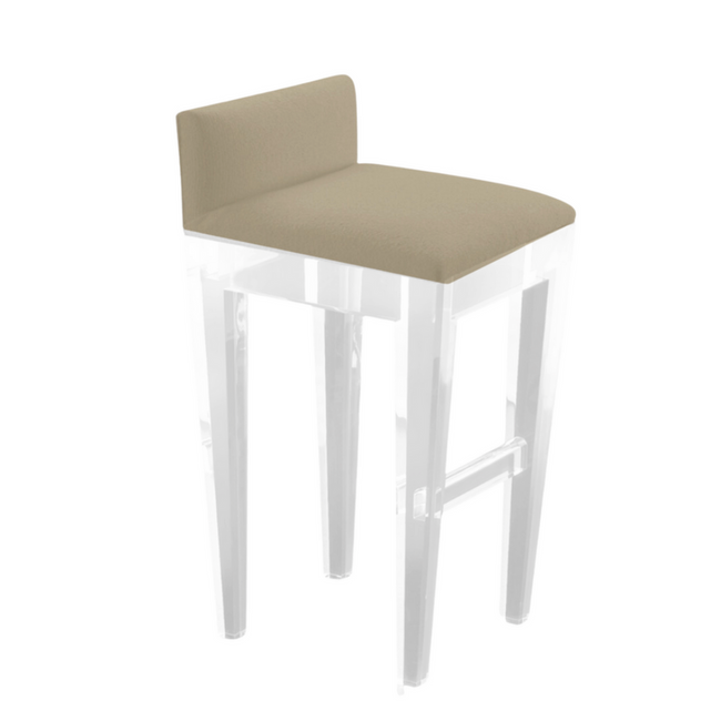 Low Back Barstool with Twill Fabric