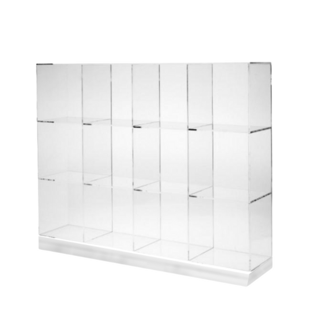  Clear Acrylic Cube Mudroom Storage Shelving Unit (