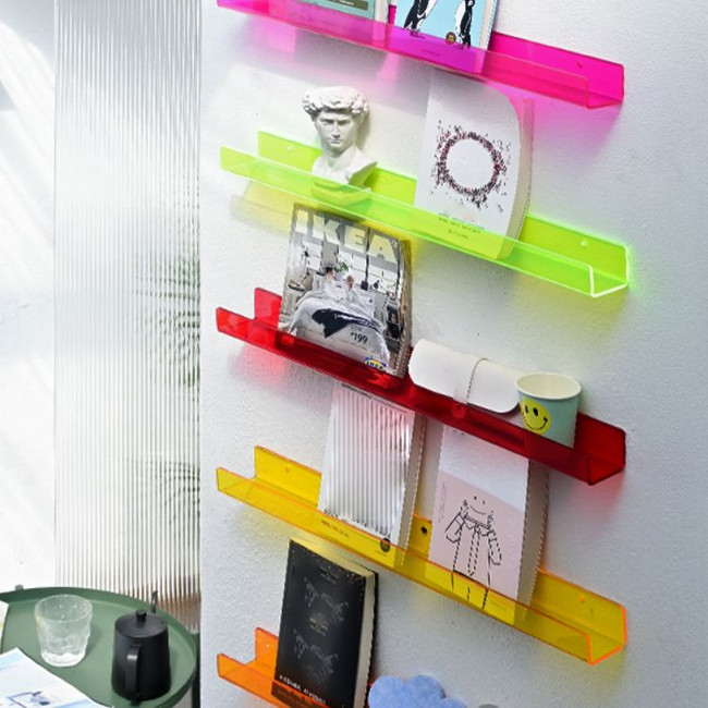 Wall Shelf Transparent Acrylic Storage Rack Wall Storage Clear