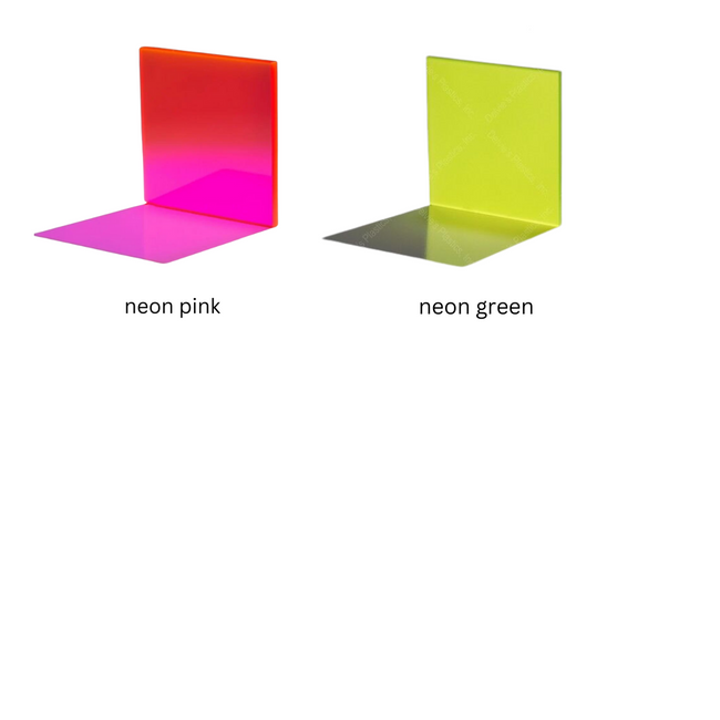 Neon Color Acrylic Wall Shelf