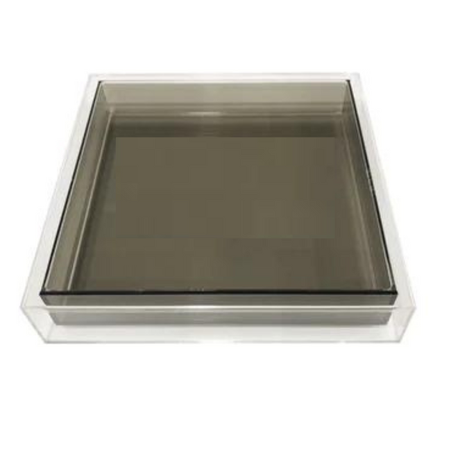 Bright Color Double Layer Lucite Trays