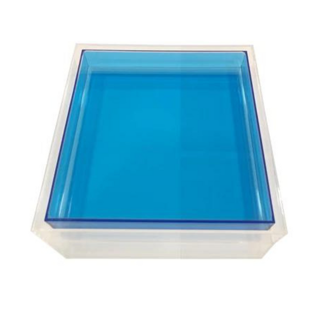 Bright Color Double Layer Lucite Trays