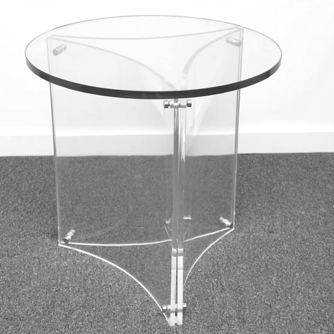 Mid Century Lucite Tulip Side Table