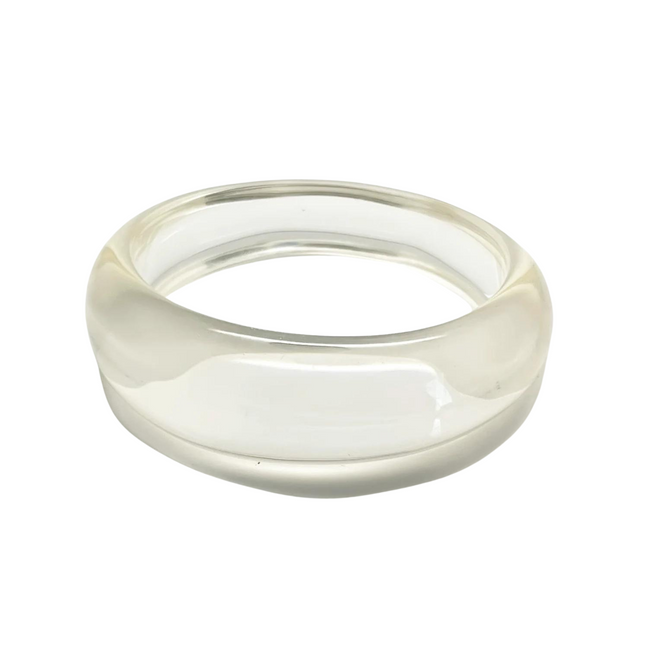 Modern Lucite Chunky Bangle Bracelet