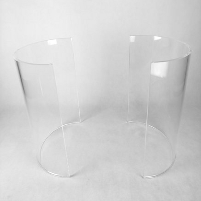 square Table with Half Circle Legs